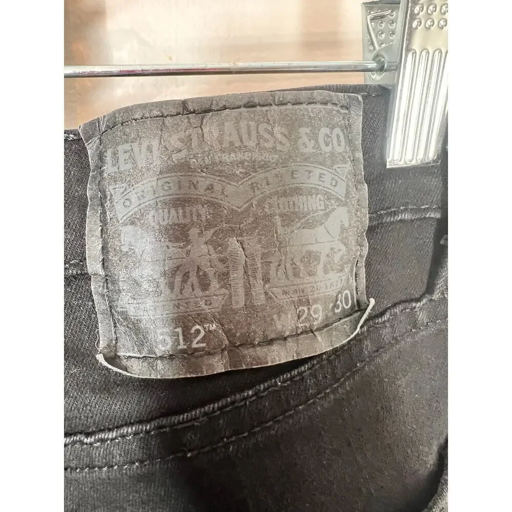 Levi’s 512 Black Slim Fit Classic Denim Jeans Women’s Size 29x30